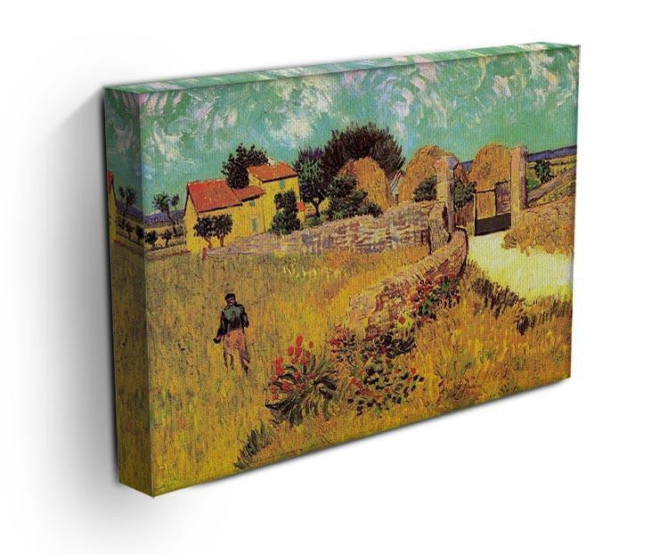 Farmhouse in Provence by Van Gogh Canvas Print & Poster - Canvas Art Rocks - 3