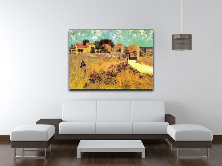 Farmhouse in Provence by Van Gogh Canvas Print & Poster - Canvas Art Rocks - 4