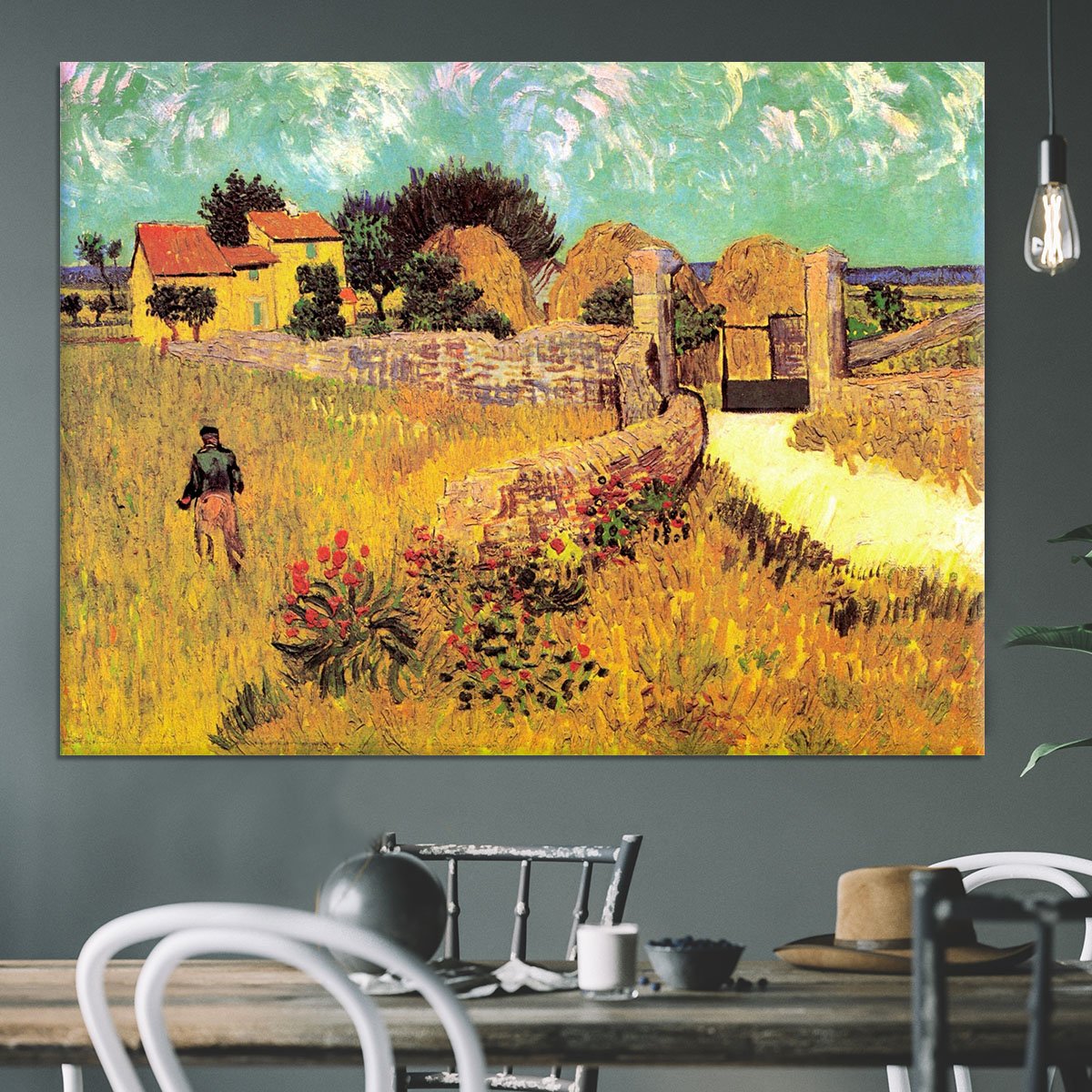 Farmhouse in Provence by Van Gogh Canvas Print or Poster