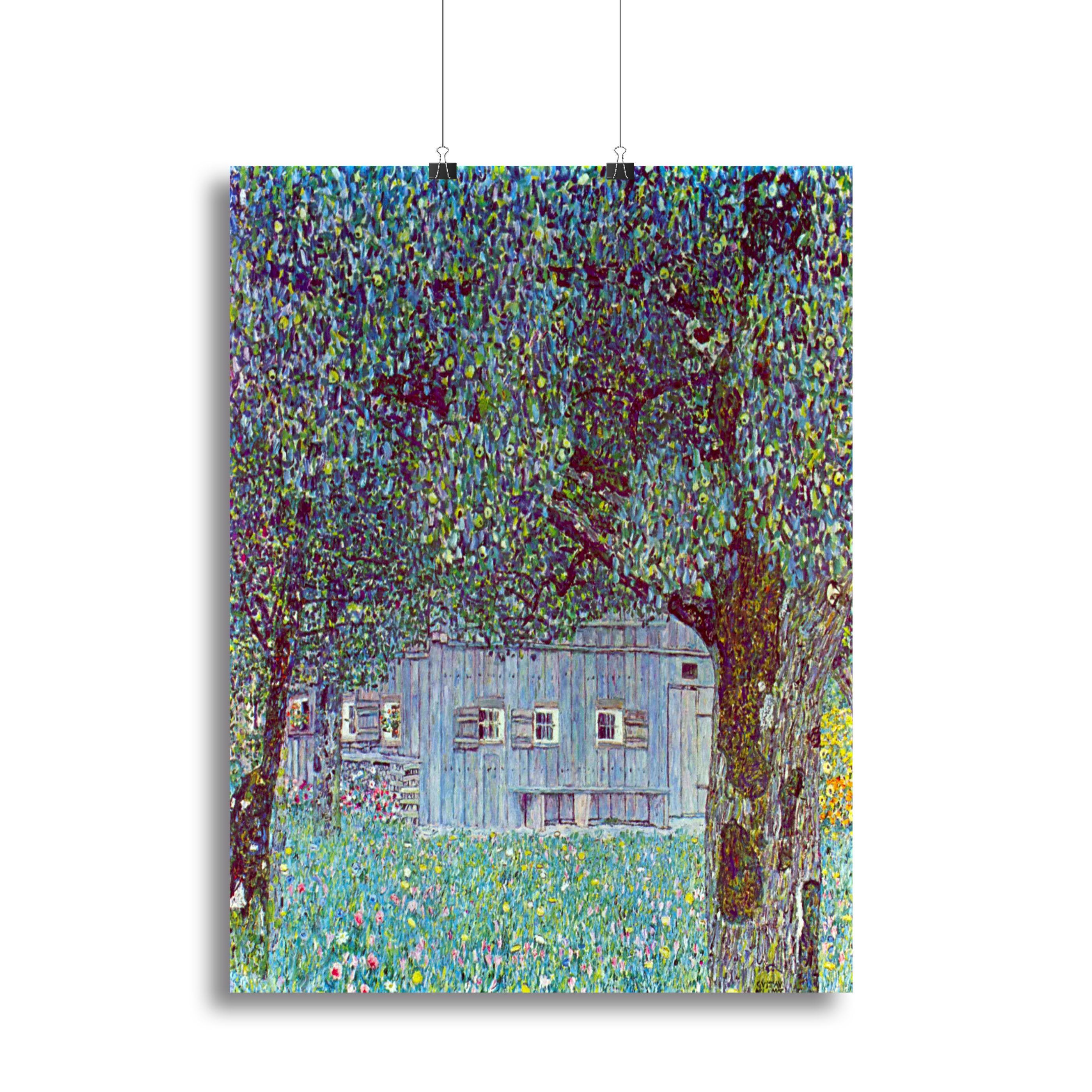 Farmhouse in Upper Austria by Klimt Canvas Print or Poster