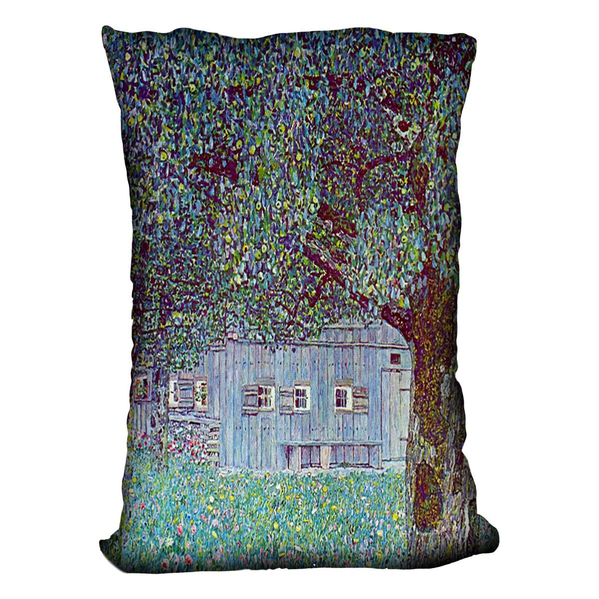 Farmhouse in Upper Austria by Klimt Throw Pillow