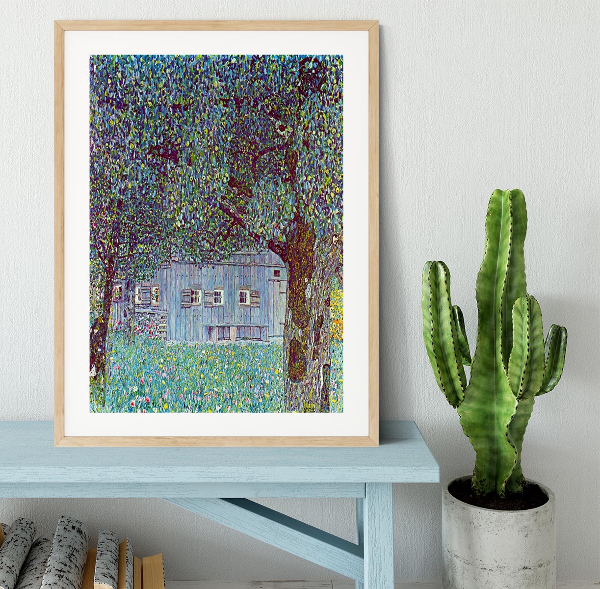 Farmhouse in Upper Austria by Klimt Framed Print - Canvas Art Rocks - 3