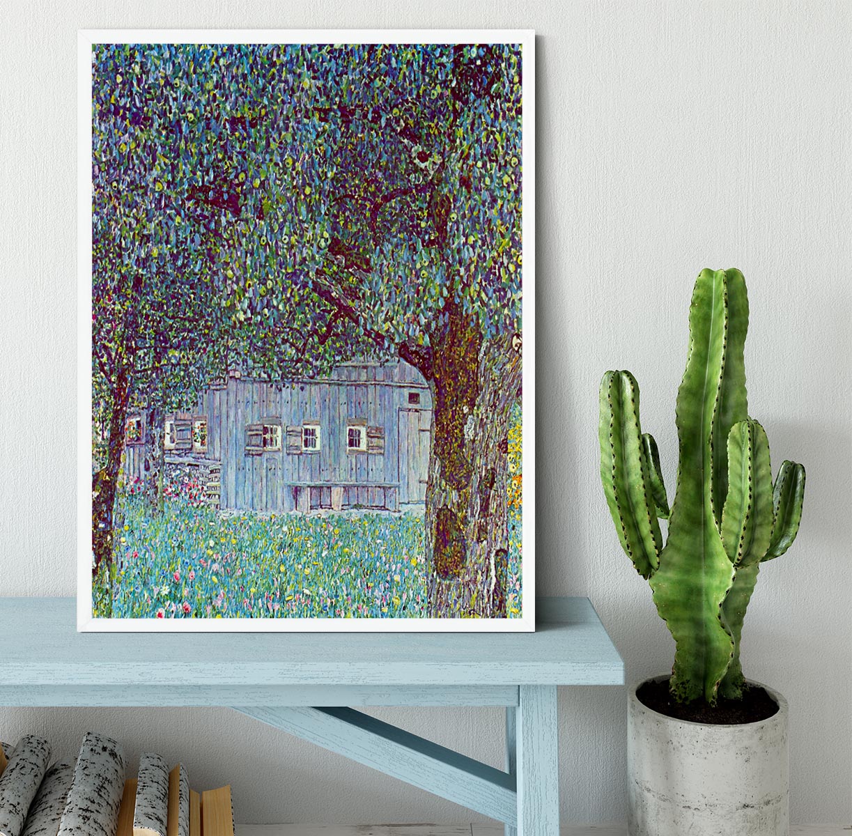 Farmhouse in Upper Austria by Klimt Framed Print - Canvas Art Rocks -6
