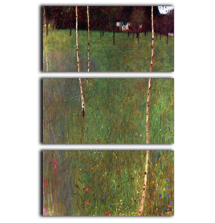 Farmhouse_lg by Klimt 3 Split Panel Canvas Print - Canvas Art Rocks - 1