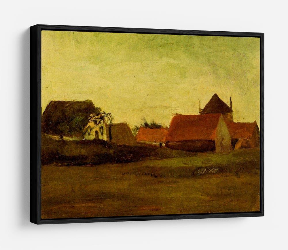 Farmhouses in Loosduinen near The Hague at Twilight by Van Gogh HD Metal Print