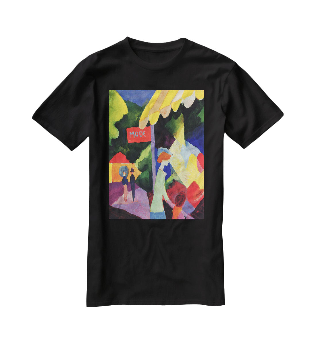Fashion window by Macke T-Shirt - Canvas Art Rocks - 1