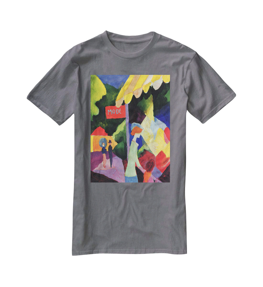 Fashion window by Macke T-Shirt - Canvas Art Rocks - 3