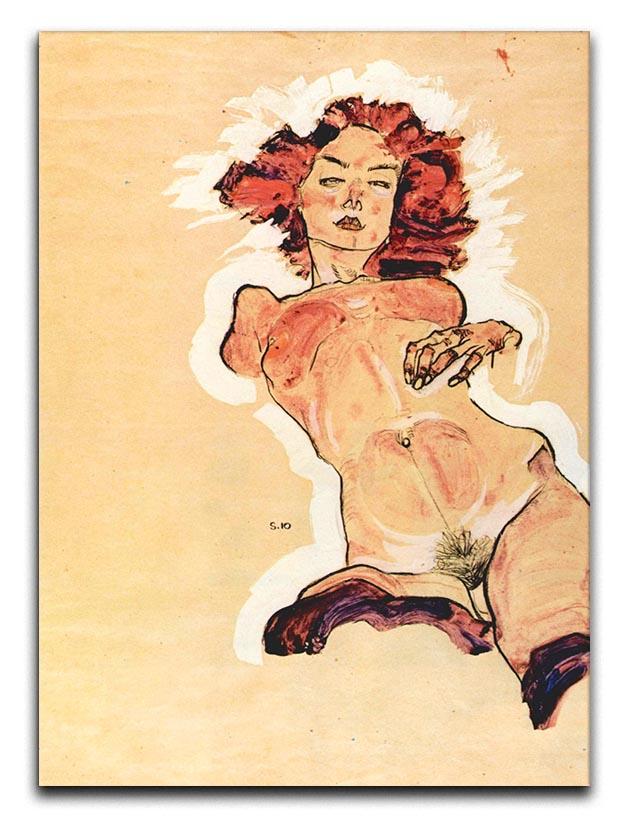 Female Act by Egon Schiele Canvas Print or Poster - Canvas Art Rocks - 1