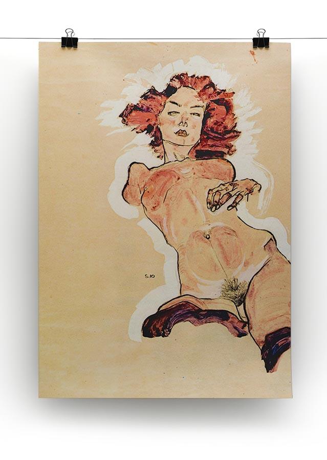 Female Act by Egon Schiele Canvas Print or Poster - Canvas Art Rocks - 2