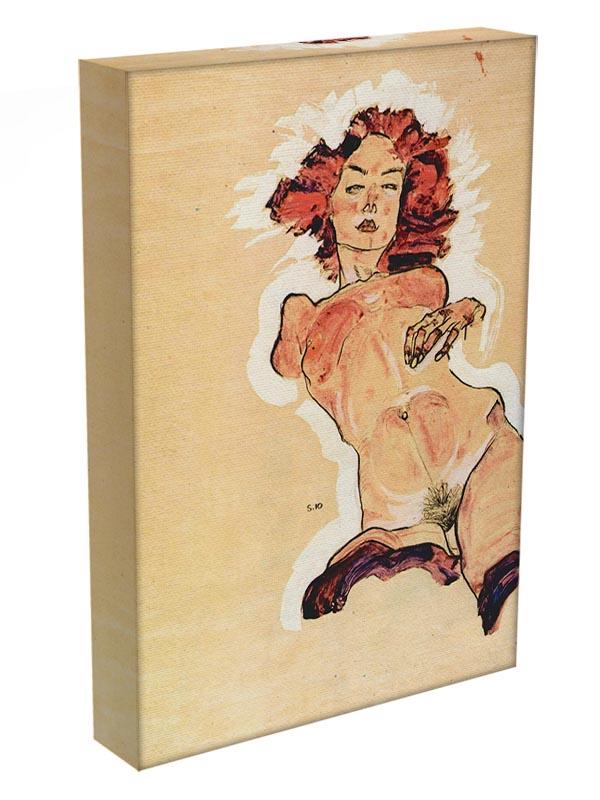 Female Act by Egon Schiele Canvas Print or Poster - Canvas Art Rocks - 3