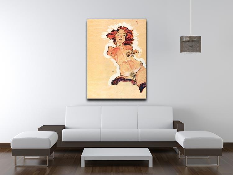 Female Act by Egon Schiele Canvas Print or Poster - Canvas Art Rocks - 4