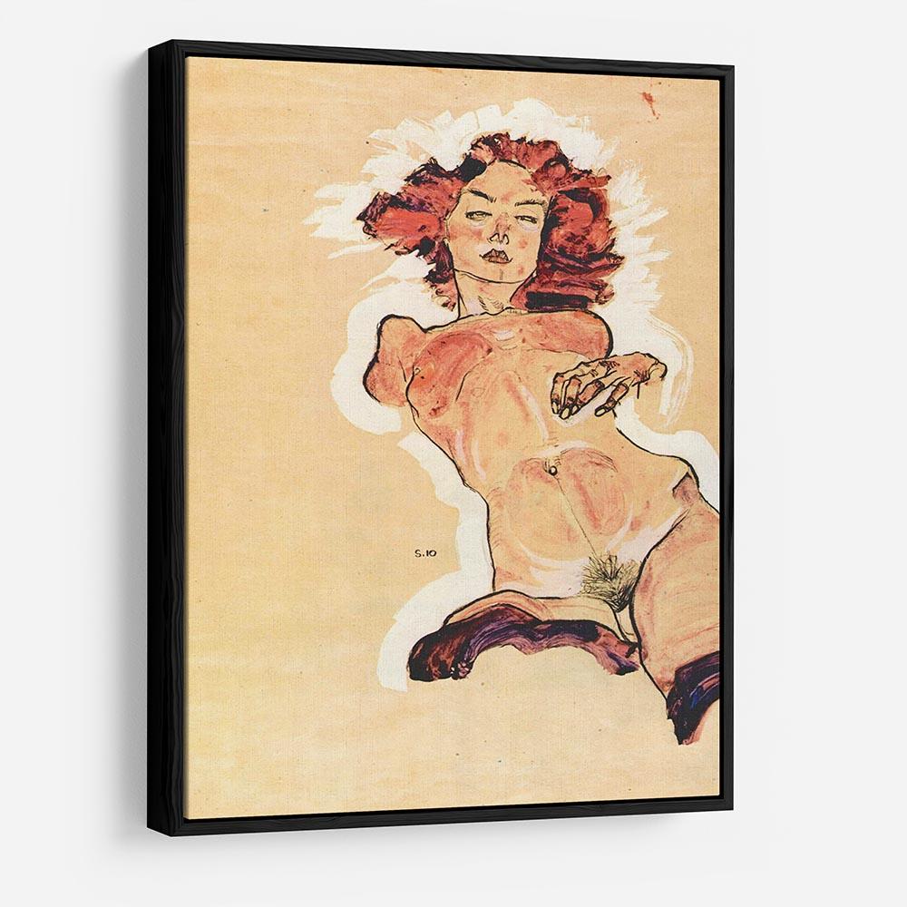 Female Act by Egon Schiele HD Metal Print - Canvas Art Rocks - 6