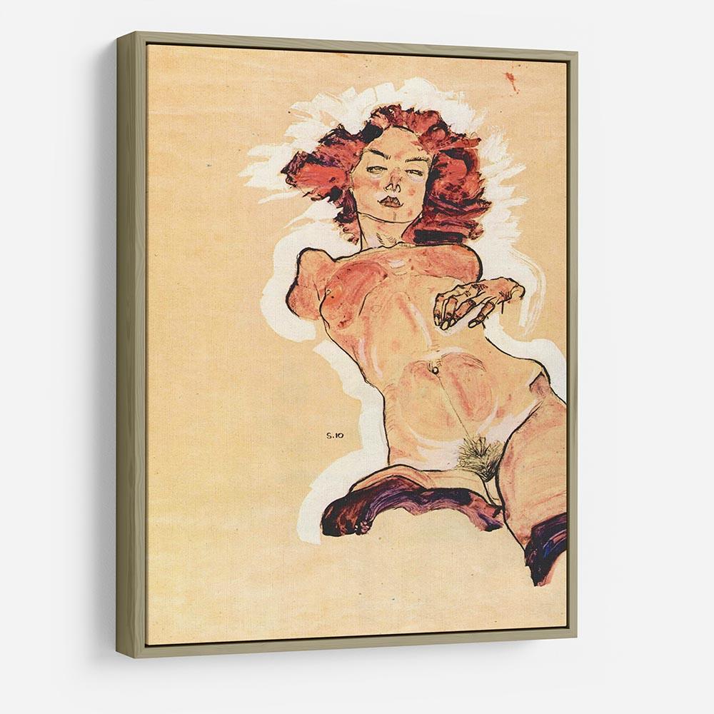 Female Act by Egon Schiele HD Metal Print - Canvas Art Rocks - 8