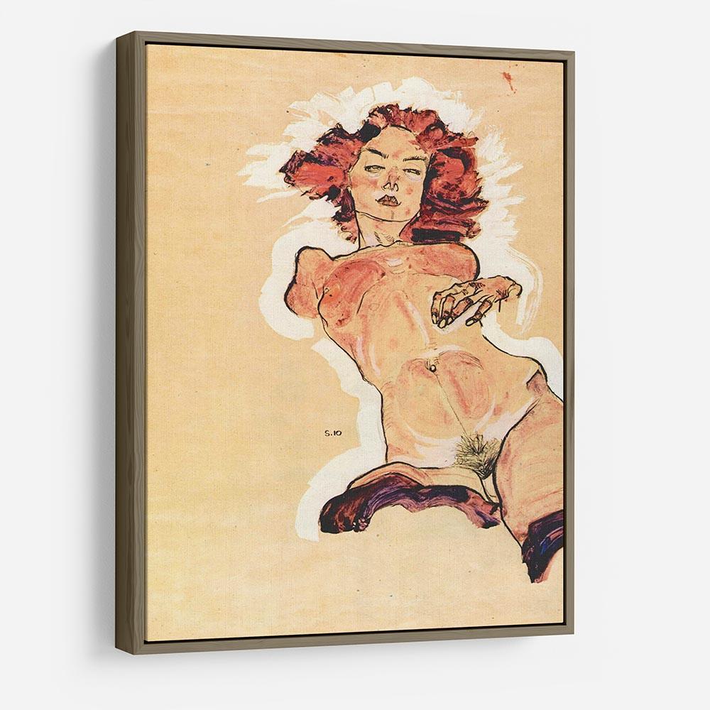 Female Act by Egon Schiele HD Metal Print - Canvas Art Rocks - 10