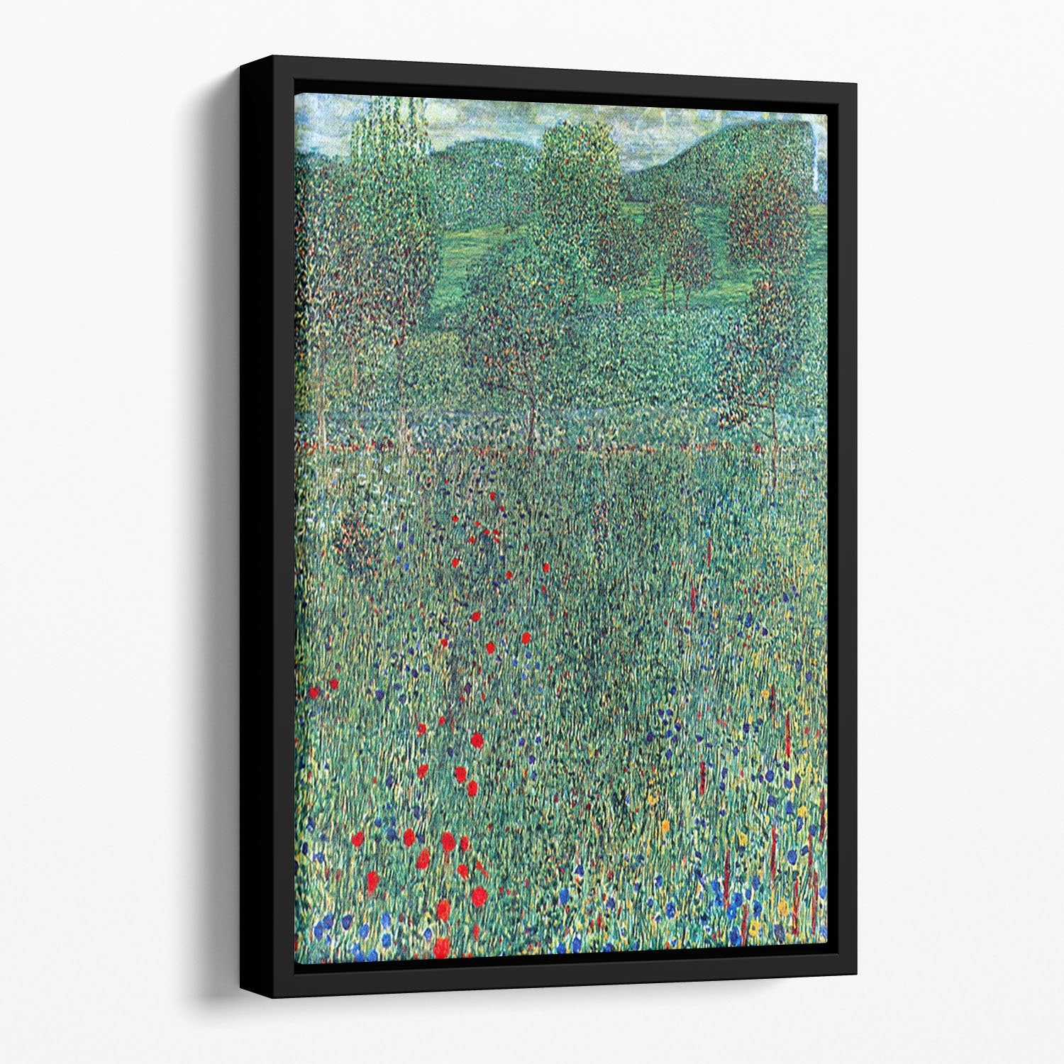 Female act with Animals by Klimt Floating Framed Canvas