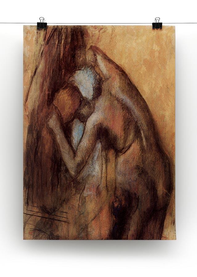 Female act with hairdrying by Degas Canvas Print or Poster - Canvas Art Rocks - 2