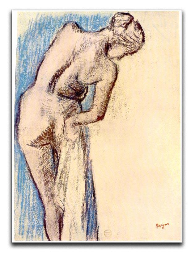 Female after the bath by Degas Canvas Print or Poster - Canvas Art Rocks - 1