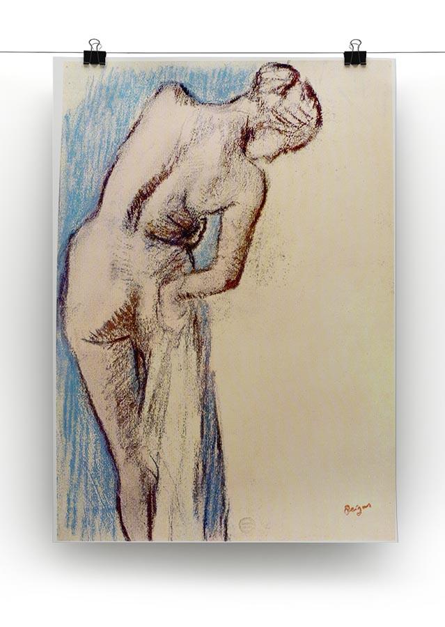 Female after the bath by Degas Canvas Print or Poster - Canvas Art Rocks - 2