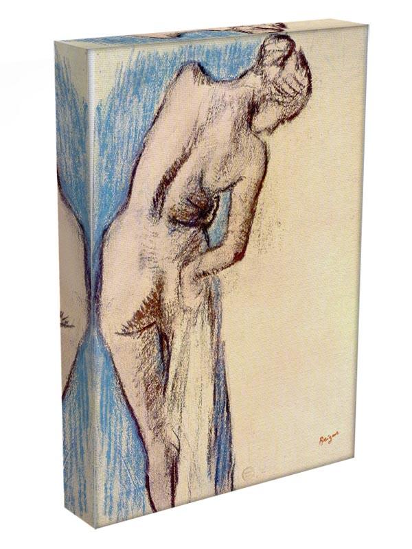 Female after the bath by Degas Canvas Print or Poster - Canvas Art Rocks - 3