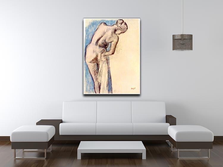 Female after the bath by Degas Canvas Print or Poster - Canvas Art Rocks - 4