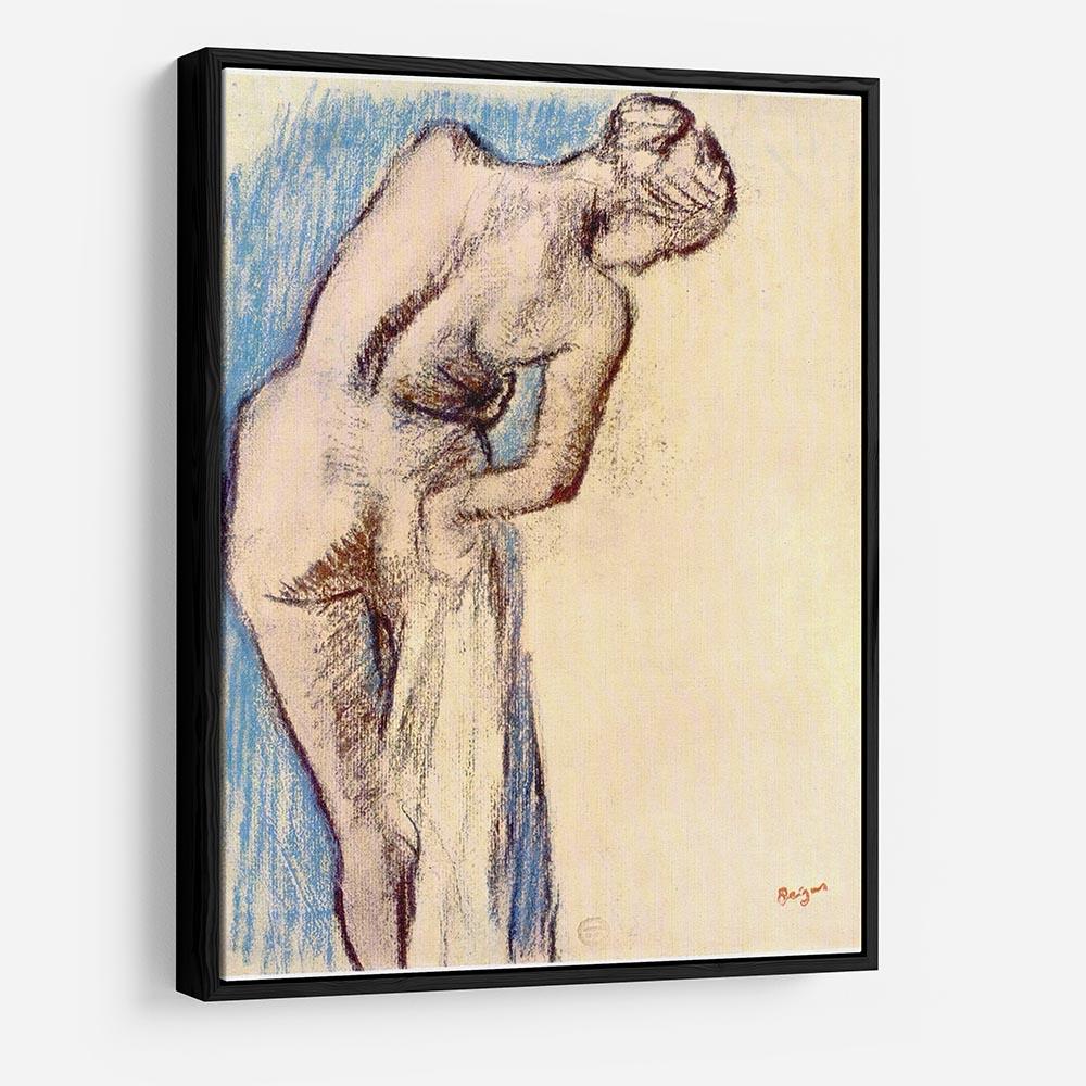 Female after the bath by Degas HD Metal Print - Canvas Art Rocks - 6