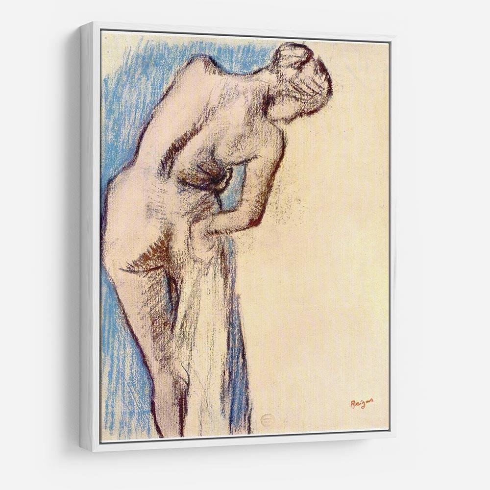 Female after the bath by Degas HD Metal Print - Canvas Art Rocks - 7