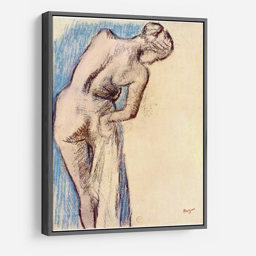 Female after the bath by Degas HD Metal Print - Canvas Art Rocks - 9