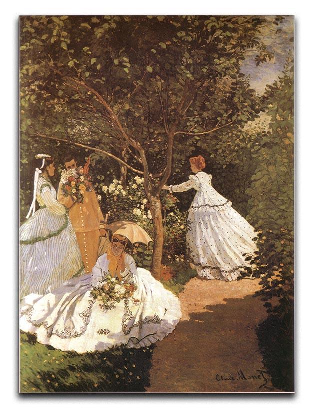 Femmes au jardin 1867 by Monet Canvas Print & Poster  - Canvas Art Rocks - 1