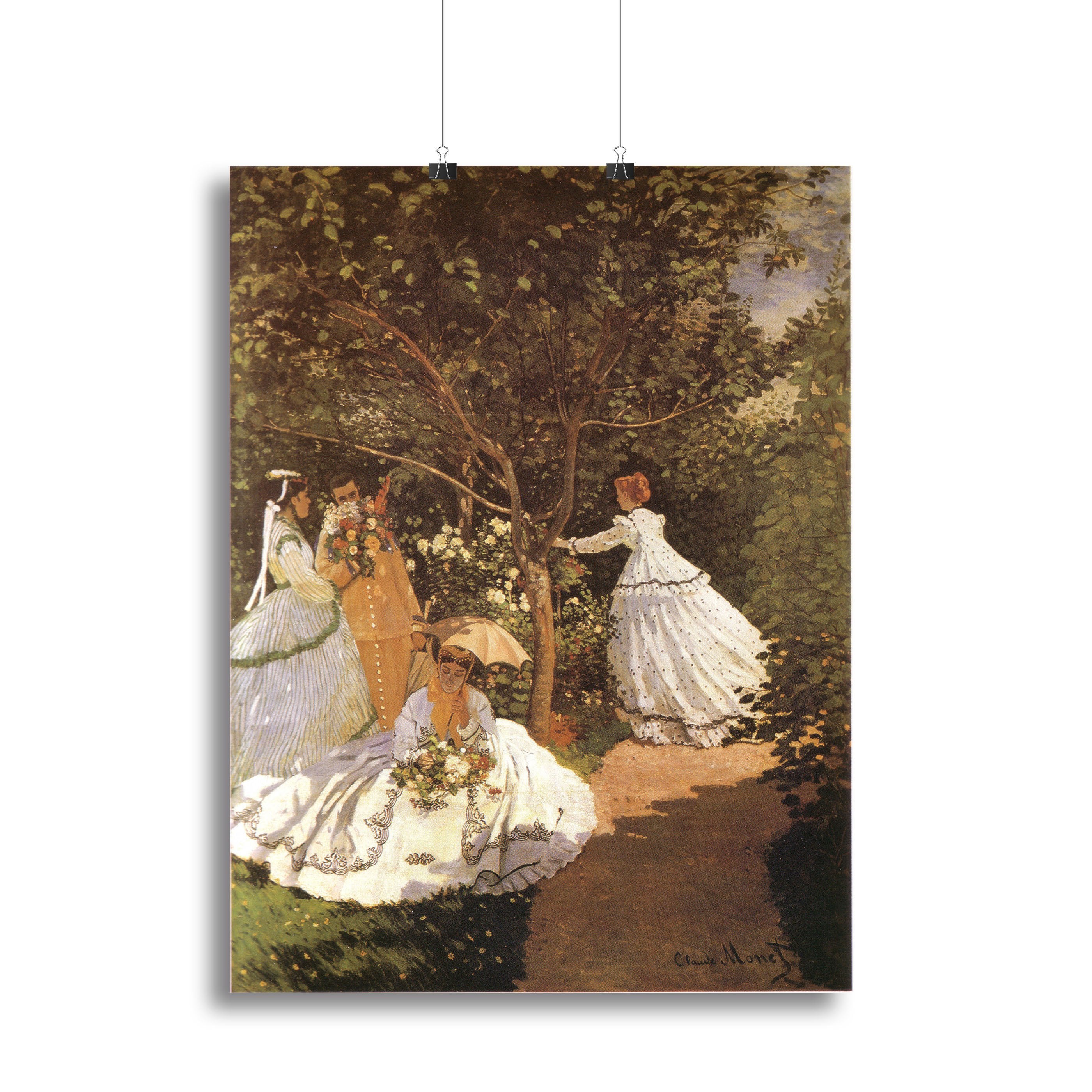 Femmes au jardin 1867 by Monet Canvas Print or Poster