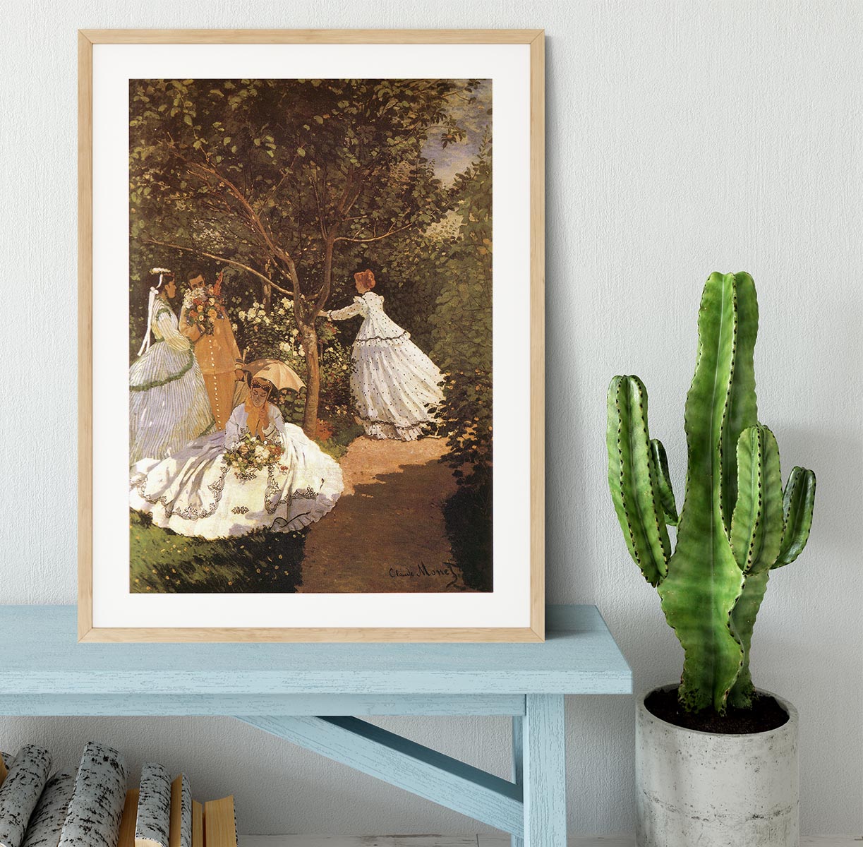 Femmes au jardin 1867 by Monet Framed Print - Canvas Art Rocks - 3