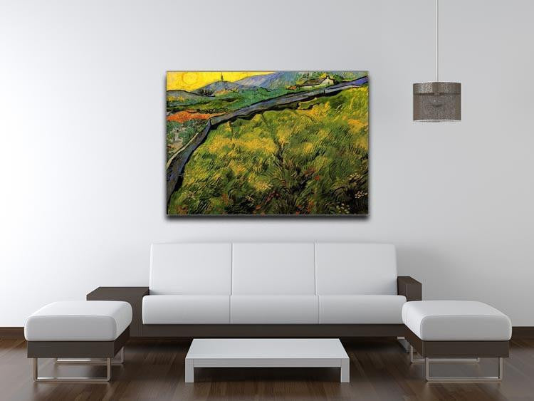 Field of Spring Wheat at Sunrise by Van Gogh Canvas Print & Poster - Canvas Art Rocks - 4