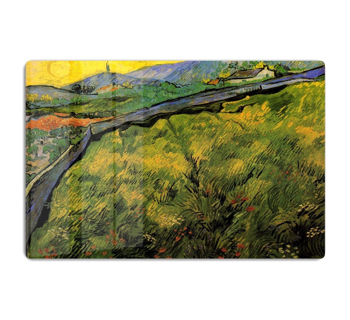 Field of Spring Wheat at Sunrise by Van Gogh HD Metal Print