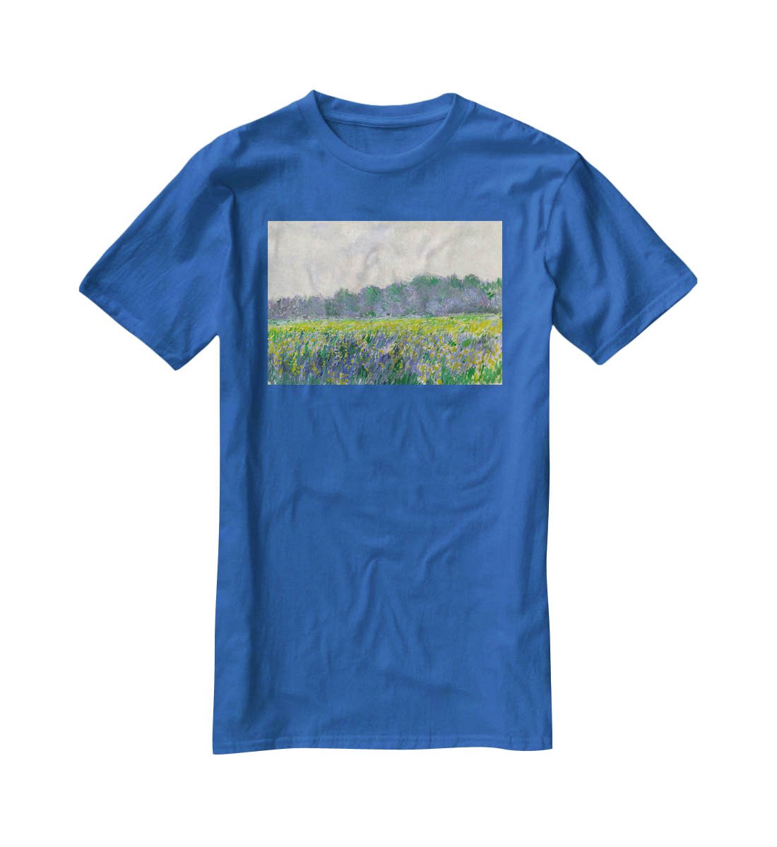 Field of Yellow Irises by Monet T-Shirt - Canvas Art Rocks - 2