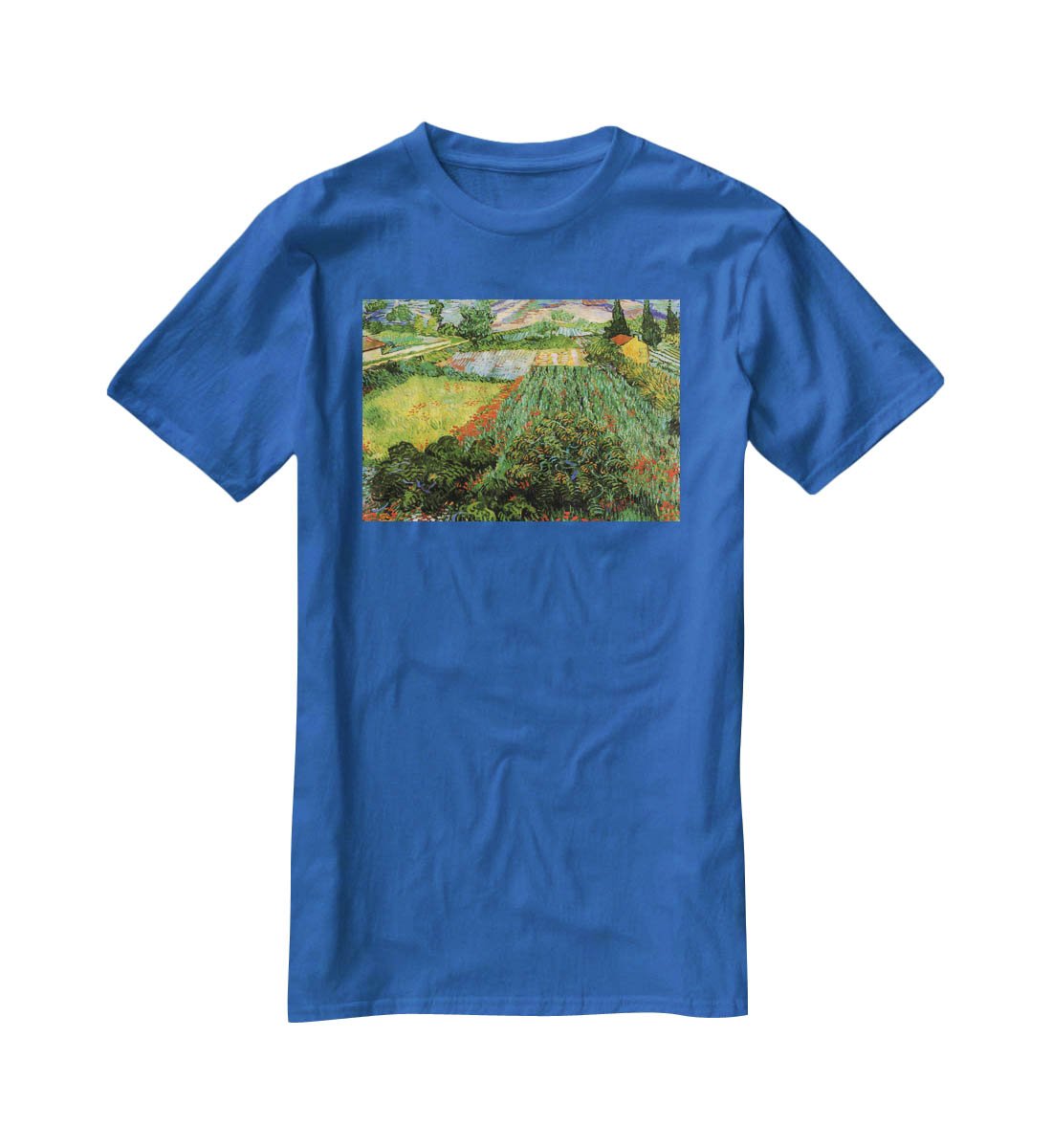 Field with Poppies by Van Gogh T-Shirt - Canvas Art Rocks - 2