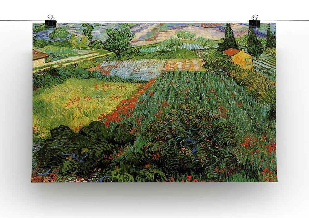 Field with Poppies by Van Gogh Canvas Print & Poster - Canvas Art Rocks - 2