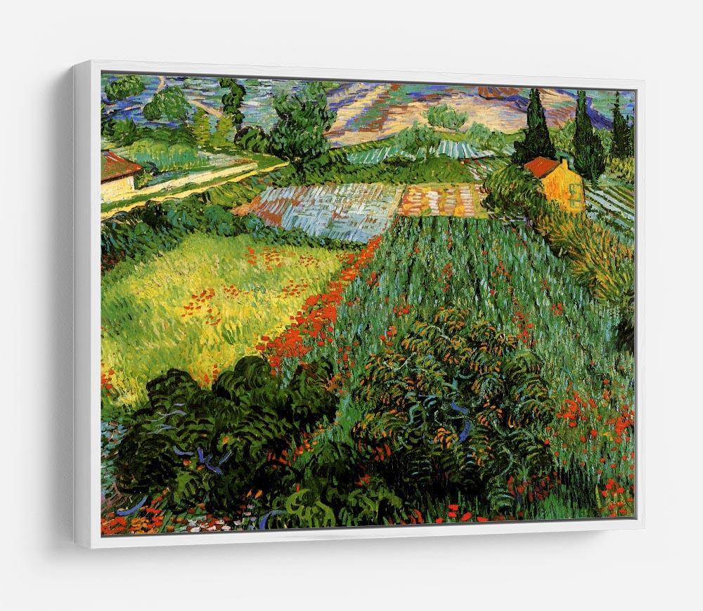 Field with Poppies by Van Gogh HD Metal Print