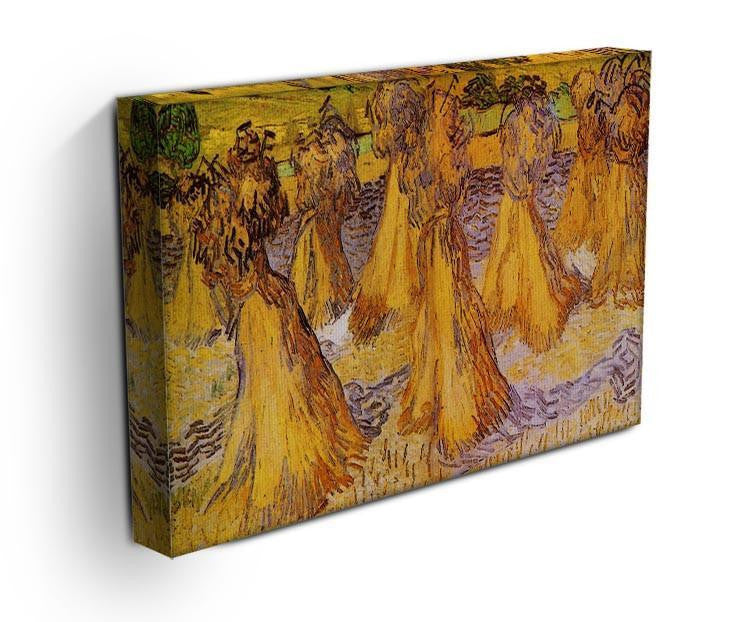 Field with Stacks of Wheat by Van Gogh Canvas Print & Poster - Canvas Art Rocks - 3