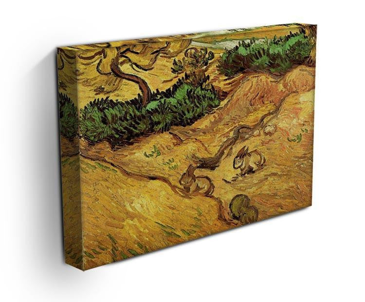 Field with Two Rabbits by Van Gogh Canvas Print & Poster - Canvas Art Rocks - 3
