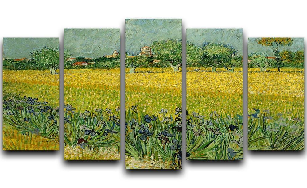 Field with flowers near Arles 5 Split Panel Canvas  - Canvas Art Rocks - 1