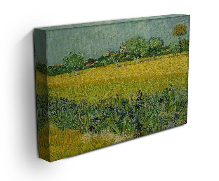 Field with flowers near Arles Canvas Print & Poster - Canvas Art Rocks - 3
