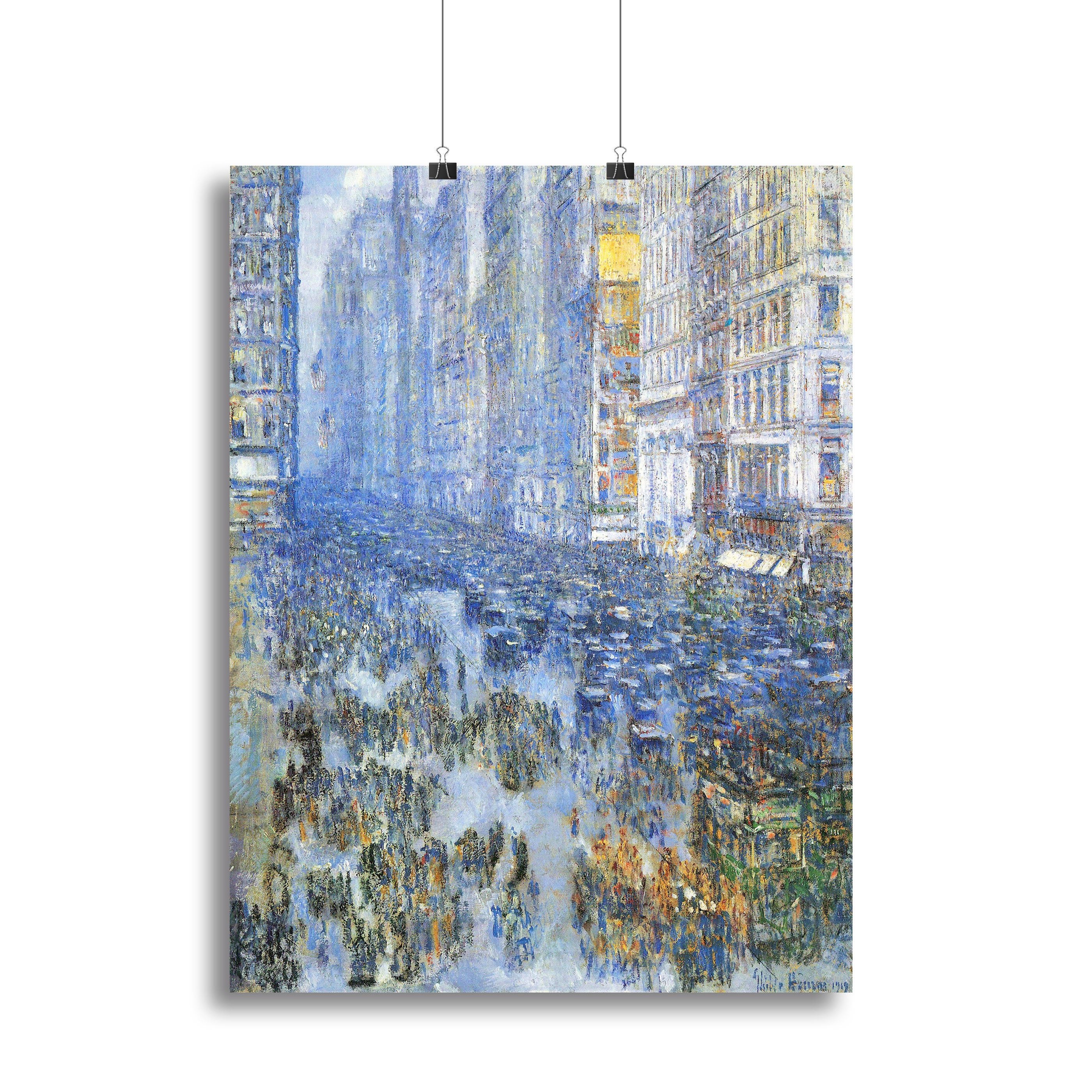 Fifth Avenue by Hassam Canvas Print or Poster