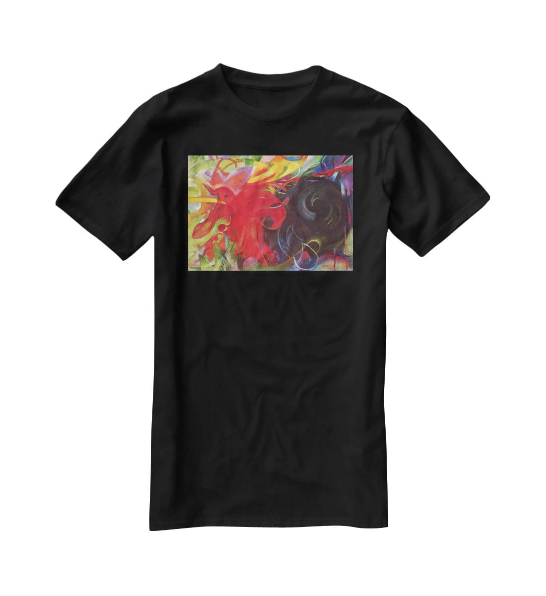 Fighting forms by Franz Marc T-Shirt - Canvas Art Rocks - 1
