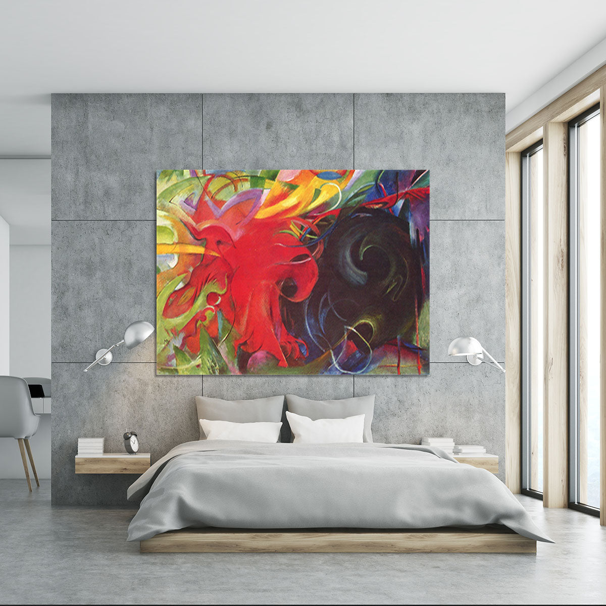 Fighting forms by Franz Marc Canvas Print or Poster - Canvas Art Rocks - 5