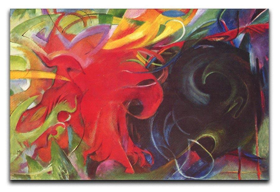 Fighting forms by Franz Marc Canvas Print or Poster  - Canvas Art Rocks - 1