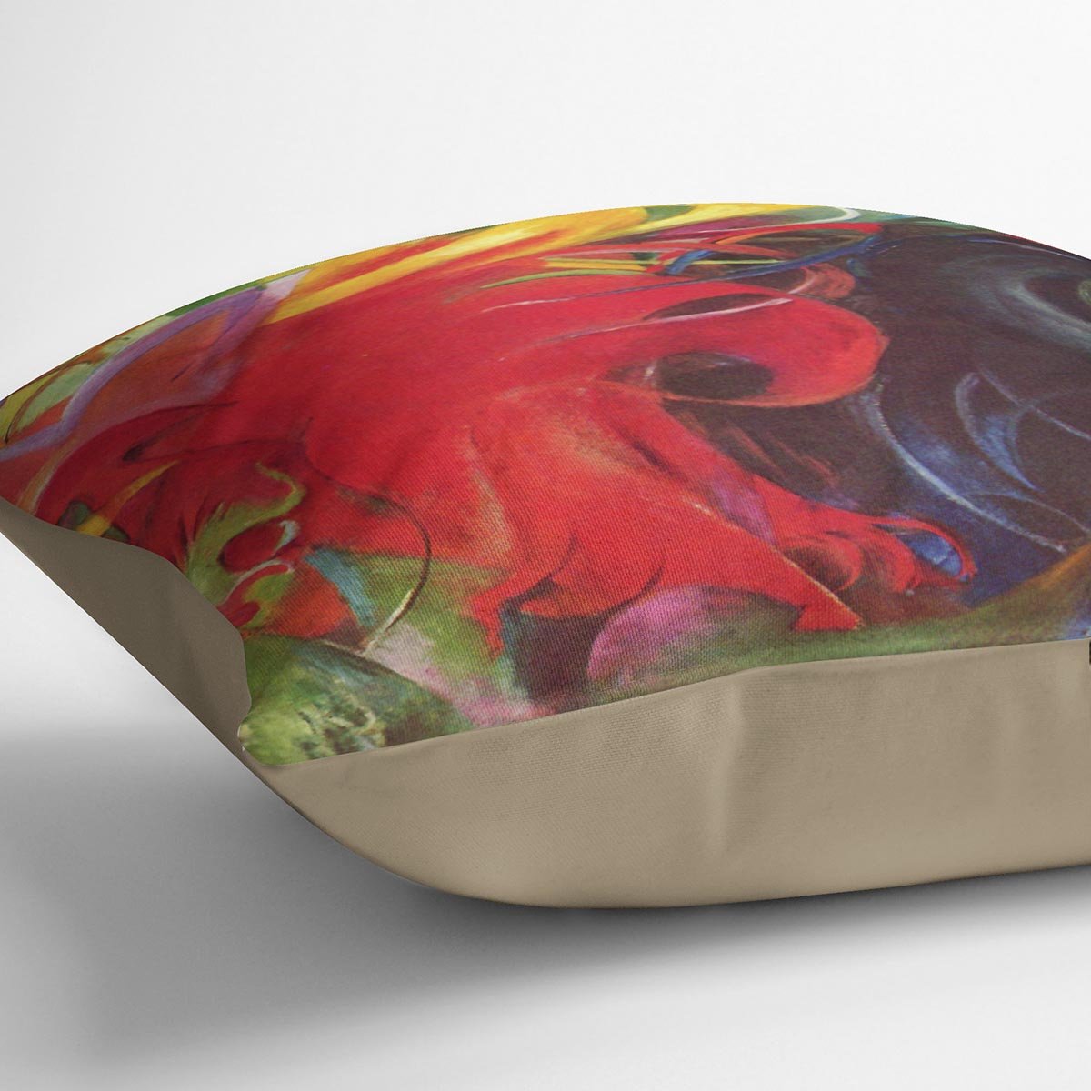 Fighting forms by Franz Marc Throw Pillow