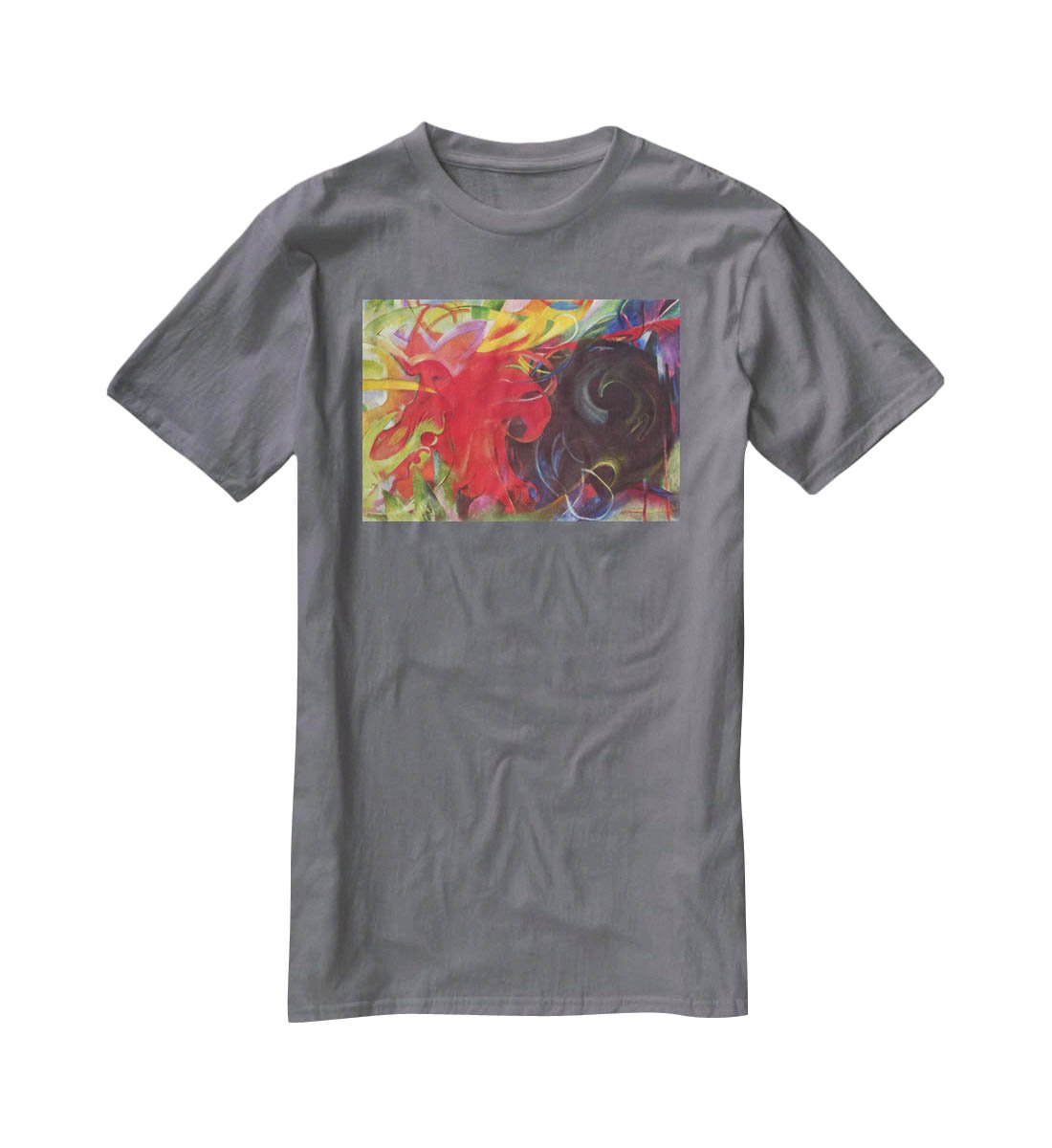 Fighting forms by Franz Marc T-Shirt - Canvas Art Rocks - 3