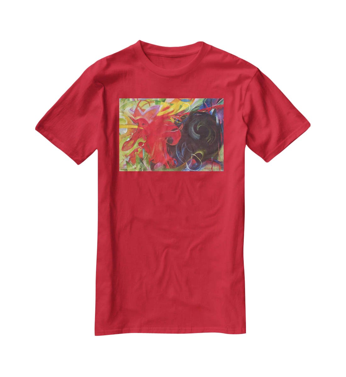 Fighting forms by Franz Marc T-Shirt - Canvas Art Rocks - 4
