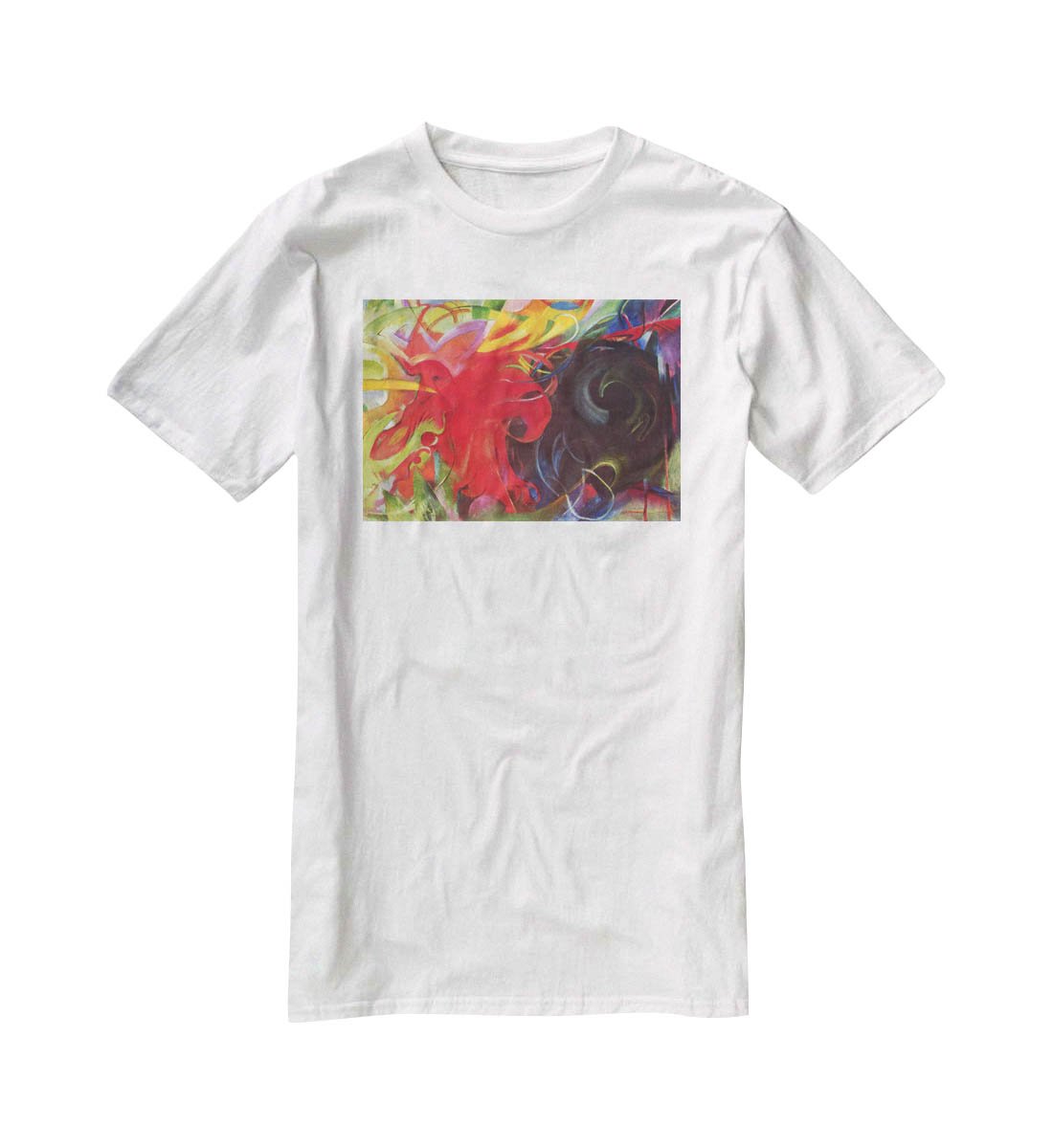 Fighting forms by Franz Marc T-Shirt - Canvas Art Rocks - 5