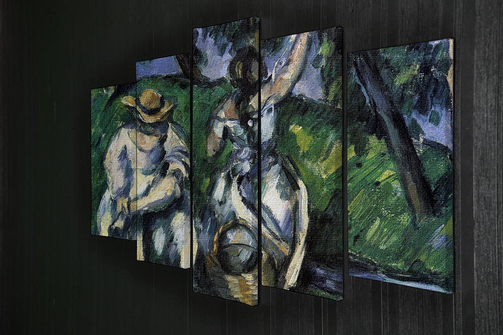 Figures by Cezanne 5 Split Panel Canvas - Canvas Art Rocks - 2