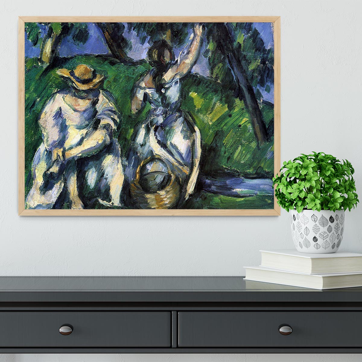 Figures by Cezanne Framed Print - Canvas Art Rocks - 4